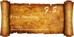 Frei Sarolta névjegykártya